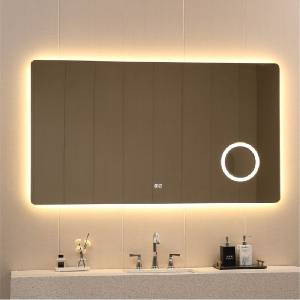 Inter Ceramic Огледало за баня с вградено led осветление Алвин, 160х90 см с нагревател