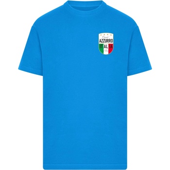 Mister Tee Тениска Azurro Italia Crest Tee cobalt blue XXLUB-MT3315-01495 - Тъмносив, размер 3XL