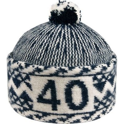 Čepice zmijovka narozeninová 40 tm. modro-smetanová