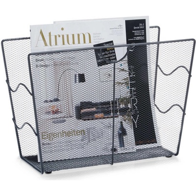 Koš na noviny, kovový, ZELLER 17742 antracitová – Zboží Dáma