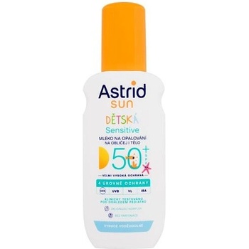 Astrid Sun Sensitive Kid SPF50+ mléko na opalování spray 150 ml