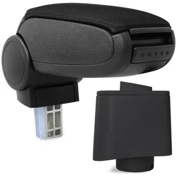 Pro. tec Подлакътник vw polo 5 (6r) - пластмасов адаптер, черен, с тапицерия от плат