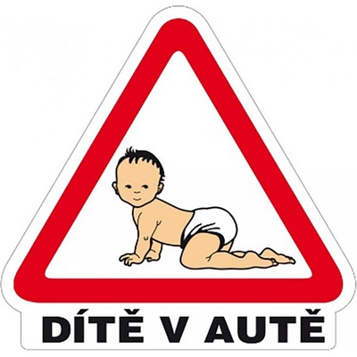 Samolepka - DIEŤA V AUTE 160x155mm