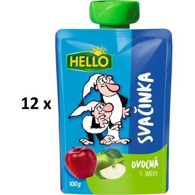 Hello ovocná kapsička s Jablky 12 x 100 g