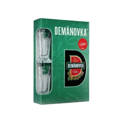 Demänovka Bitter 38% 0,7 l (darčekové balenie 2 poháre)