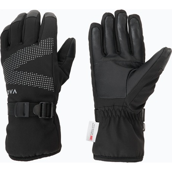 KADVA Дамски скиорски ръкавици KADVA Mountain Flow Pro leather 3M Thinsulate black