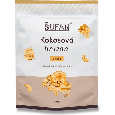 Šufan Kokosová hnízda s kešu 170 g