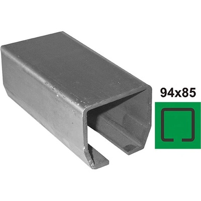 EKOfence Profil vodiaci spodný Fe, 94x85x5mm, L6m 10270