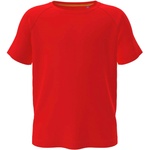 Stedman mesh raglan st8570 / Детска спортна риза с реглан - аленочервена (st8570srel)