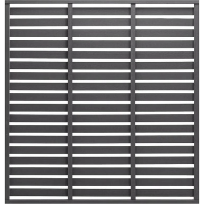 vidaXL Plotový dílec WPC 180 x 180 cm šedý