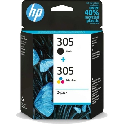HP 6ZD17AE 2-Pack Tri-color/Black оригинална мастилена касет (ohi 6zd17ae-305pack 15271)