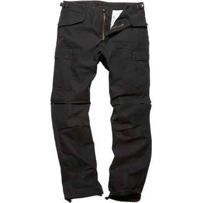 Vintage Industries Винтидж Индъстрис M65 тежки сатенени панталони, черни (1011.black)