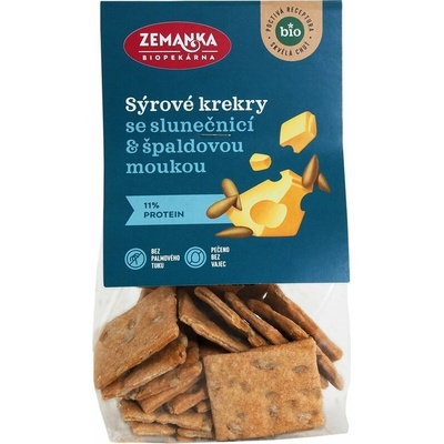 Biopekárna Zemanka Biopekáreň Zemanka Bio krekry so syrom a slnečnicou 100g