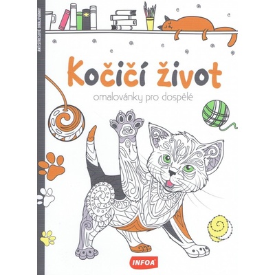 Kočičí život - Omalovánky pro dospělé -