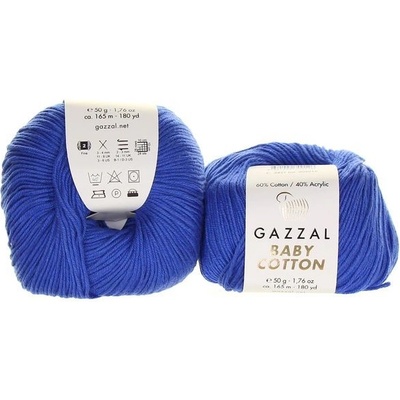 Příze Baby Cotton 3421 královská modrá