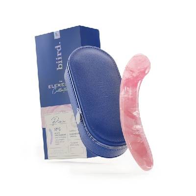 Biird Pixii, dildo z leštěného růženínu 14,5 x 2,9 cm