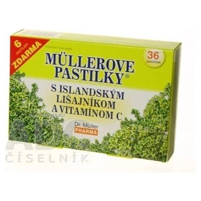 Dr. Müller Müllerove pastilky s island. lišajníkom a vit. C 36 kapsúl