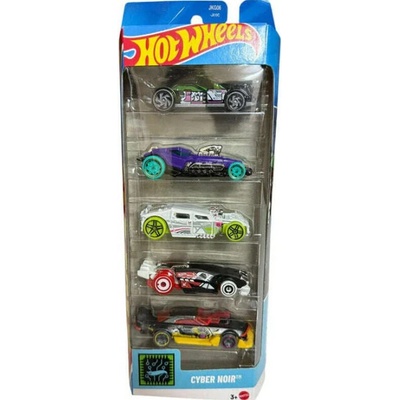 Hot Wheels 5ks angličáky Cyber Noir
