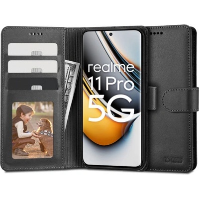 Púzdro Tech-Protect Wallet knižkové na Realme 11 Pro 5G / 11 Pro Plus 5G, čierne