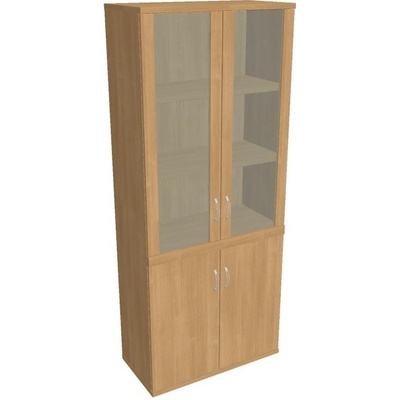 Office Pro Hobis skriňa policová dverová - S 5 80 09, dub