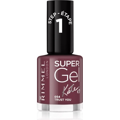 Rimmel Super Gel By Kate гел лак за нокти без използване на UV/LED лампа цвят 054 Trust You 12ml