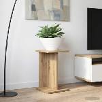 vidaXL Стойка за растения 2 бр. Дъб артизан 25 x 25, 5 x 40, 5 см (899689)