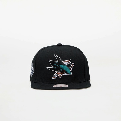 Mitchell & Ness NHL Conference Patch Snapback San Jose Sharks Black