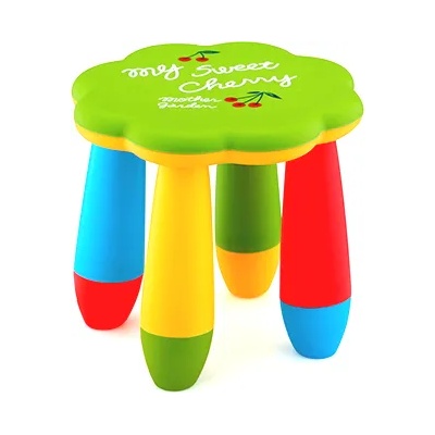 Horecano KIDS-ДЕТСКО ПЛАСТМАСОВО СТОЛЧЕ ЦВЕТЕ Ø28xh26cm 4 цвята (LXS-309) (014317)