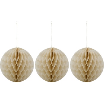 House Doctor HDOrb Коледни топки, големи, бежови, 3 бр (266602517)