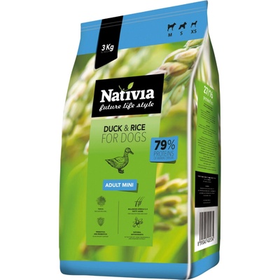 Nativia Adult Mini Duck & Rice 20 kg