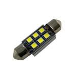  Лед крушка за плафон с 6 SMD диода 36мм - Canbus (S3030C36)