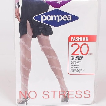 Image 1 of Чорапогащник в цвят ciclamino с фигурален десен - 20 den