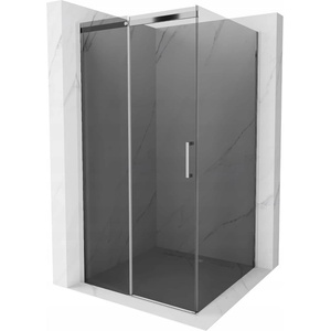 Mexen Omega плъзгаща се душ кабина 100 x 100 см, графит, хром - 825-100-100-01-40 (825-100-100-01-40)
