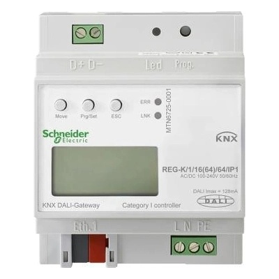 Schneider Electric MTN6725-0001 KNX-DALI brána REG-K/1/16(64)/64/IP1