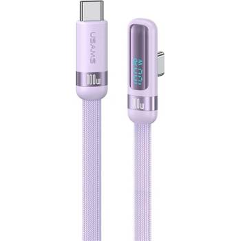 USAMS US-SJ653 кабел за данни Type-C - Type-C, 120cm, LILA SJ653USB04 (SJ653USB04)