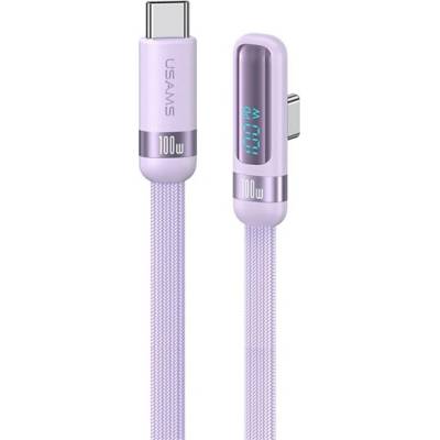 USAMS US-SJ653 кабел за данни Type-C - Type-C, 120cm, LILA SJ653USB04 (SJ653USB04)