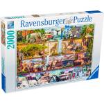 Ravensburger Пъзел Ravensburger от 2000 части - Животинско царство (16652)