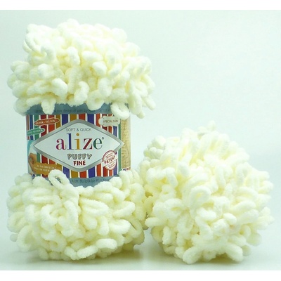 Alize příze Puffy Fine 062 Smetanová