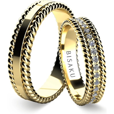 Bisaku Snubní Trella BIS B3295815G Žluté zlato