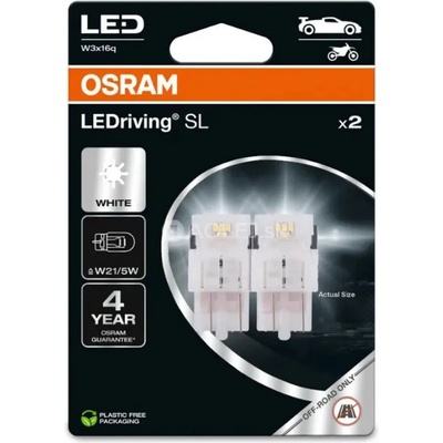 Osram W21/5W 12V 1,7W W3X16q LEDriving SL (biela) 2 ks