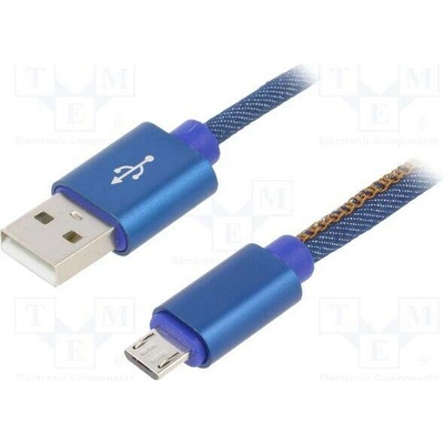 Gembird CC-USB2J-AMMBM-2M-BL USB - microUSB typ B 2m modrý