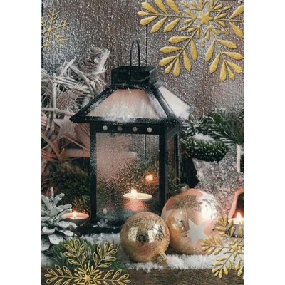 Pohlednice Vánoční lucerna – Sleviste.cz