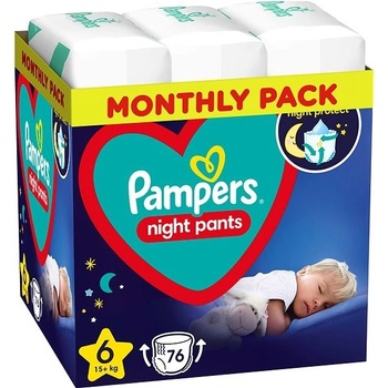 PAMPERS Night Pants 6 4 x 19 ks