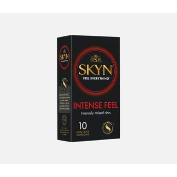 Skyn 10 бр Нелатексови оребрени презервативи Skyn Intense Feel