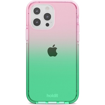 Holdit Калъф Holdit - Seethru, iPhone 12 Pro Max, Grass green/Bright Pink (7330985154379)