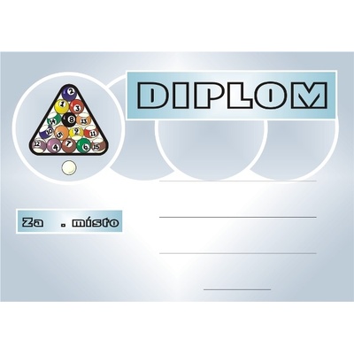 VIZINGR Kulečník diplom A4 č.17