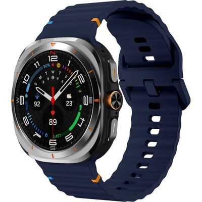 VSECHNONAMOBIL 88604 WAVY Silikonový řemínek pro Samsung Galaxy Watch Ultra / Watch Ultra 2025 tmavě modrý