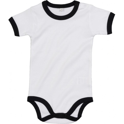 Babybugz Dojčenské body s krátkym rukávom BZ White