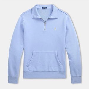 Ralph Lauren Блуза Polo Ralph Lauren Loopback Terry Cotton Quarter Zip Sweater - Chambray Blue