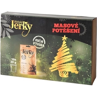 Jihočeské Jerky Vánoční masové potěšení 18 x 20 g – Zbozi.Blesk.cz